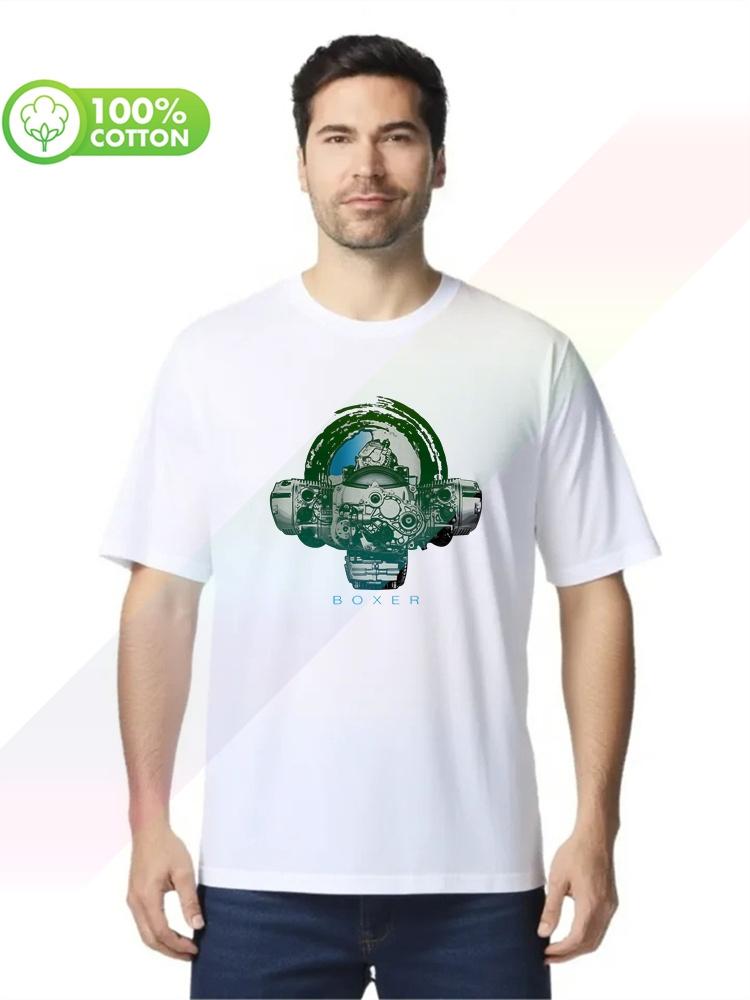 100% cotton round neck heavy weight men's T-shirt Boxer Heart Engine R 1200 Gs Rt R 1150 gs End