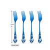 Синий кухонный набор посуды, столовая посуда из нержавеющей стали, нож, вилка, ложки, столовые приборы, длинная ложка для льда, вилка для торта, набор чайных ложек, ужин