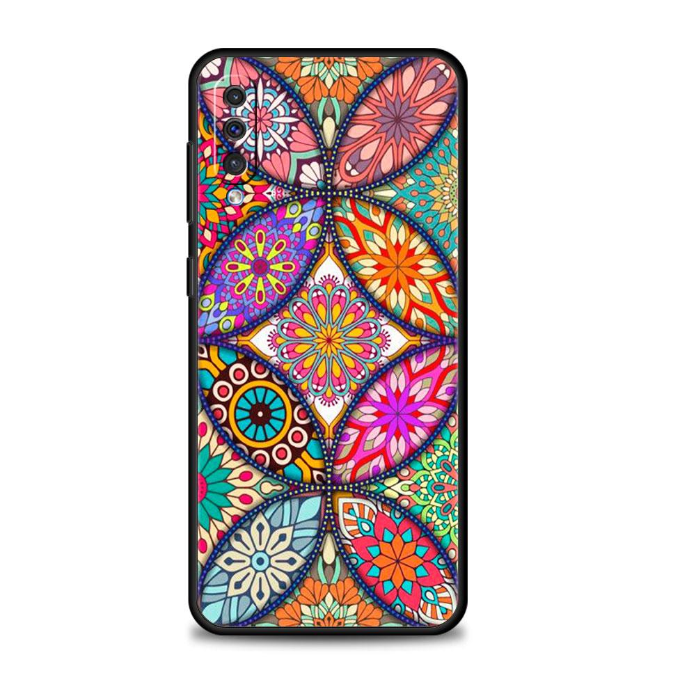 Phone Coque Mandala Flower Totem For Samsung Galaxy A70 Note 20 Ultra 10 A20e A20s A30 A50 A40 A10s A10 A42 5G Style Covers
