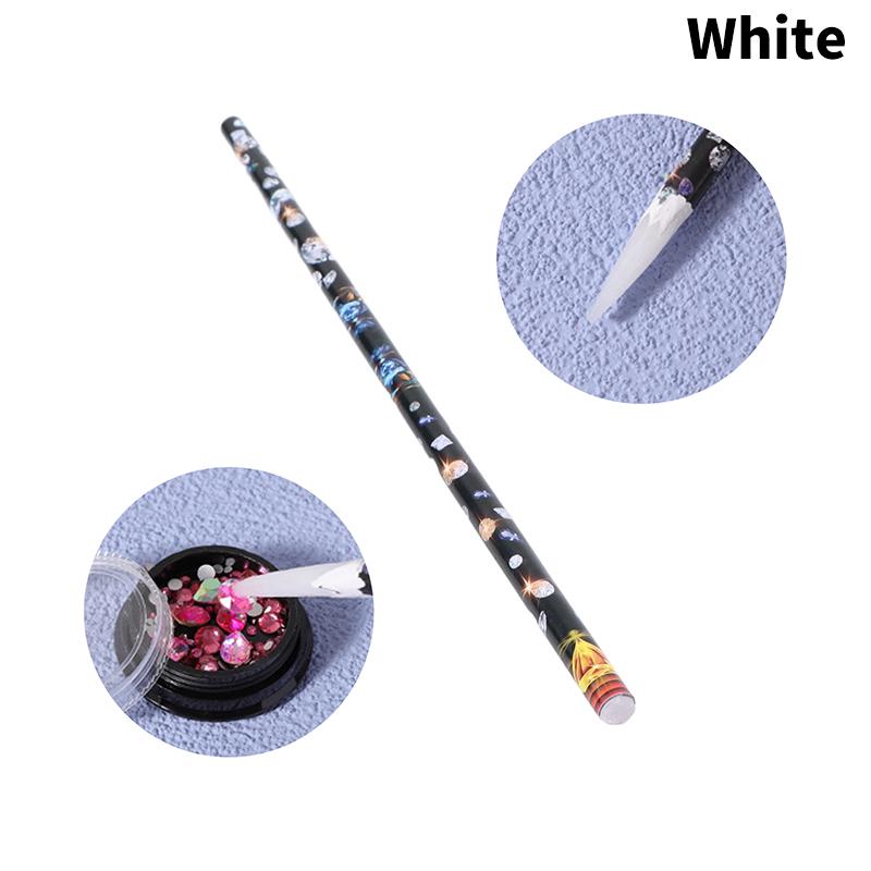 1 шт. Карандаш Восковой Инструмент для Доттинга Карандаш Нейл-арт Самоклеящиеся Стразы Драгоценные камни Бурение Подборщик Наконечники Инструменты для Маникюра