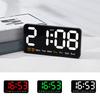 1 Set Digital Alarm Clock with Temperature Display Battery Operated Adjustable Brightness Desk Clock for Home