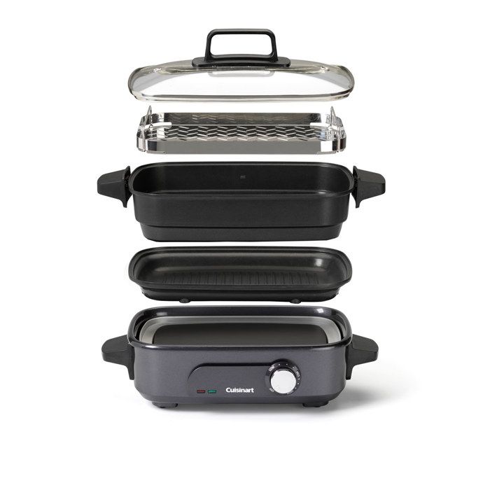 Multicooker - CUISINART - GRMC3E - 1400 Watts - Stainless Steel - Adjustable Temperature 90-220°C