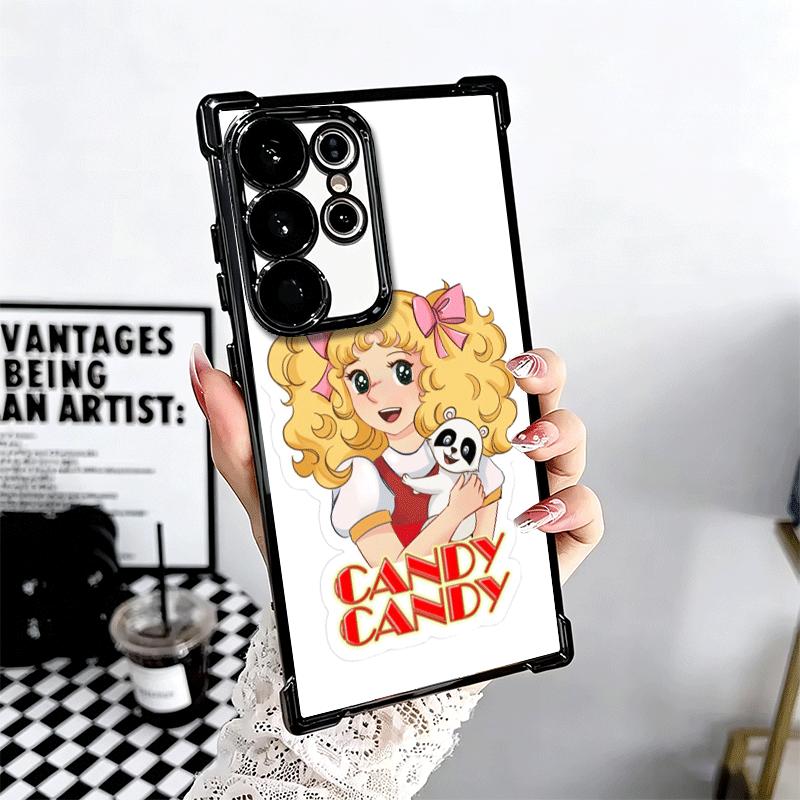 Аниме Candy Candy Покрытие Чехол для телефона Для Samsung Galaxy S24 S25 FE S26 Edge S23 Ultra S22 S21 Plus S20 Противоударный Подушка безопасности Чехол