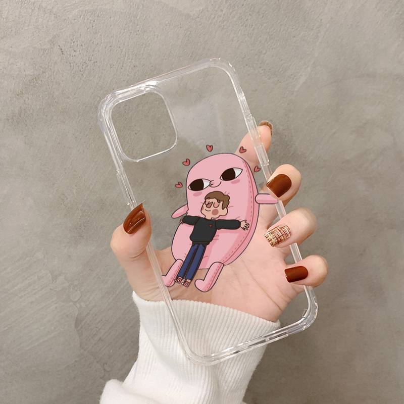Pink Cartoon Funny big eyes ketnipz Phone Case for iPhone 11 12 13 mini pro XS MAX 8 7 6 6S Plus X 5S SE 2020 XR case