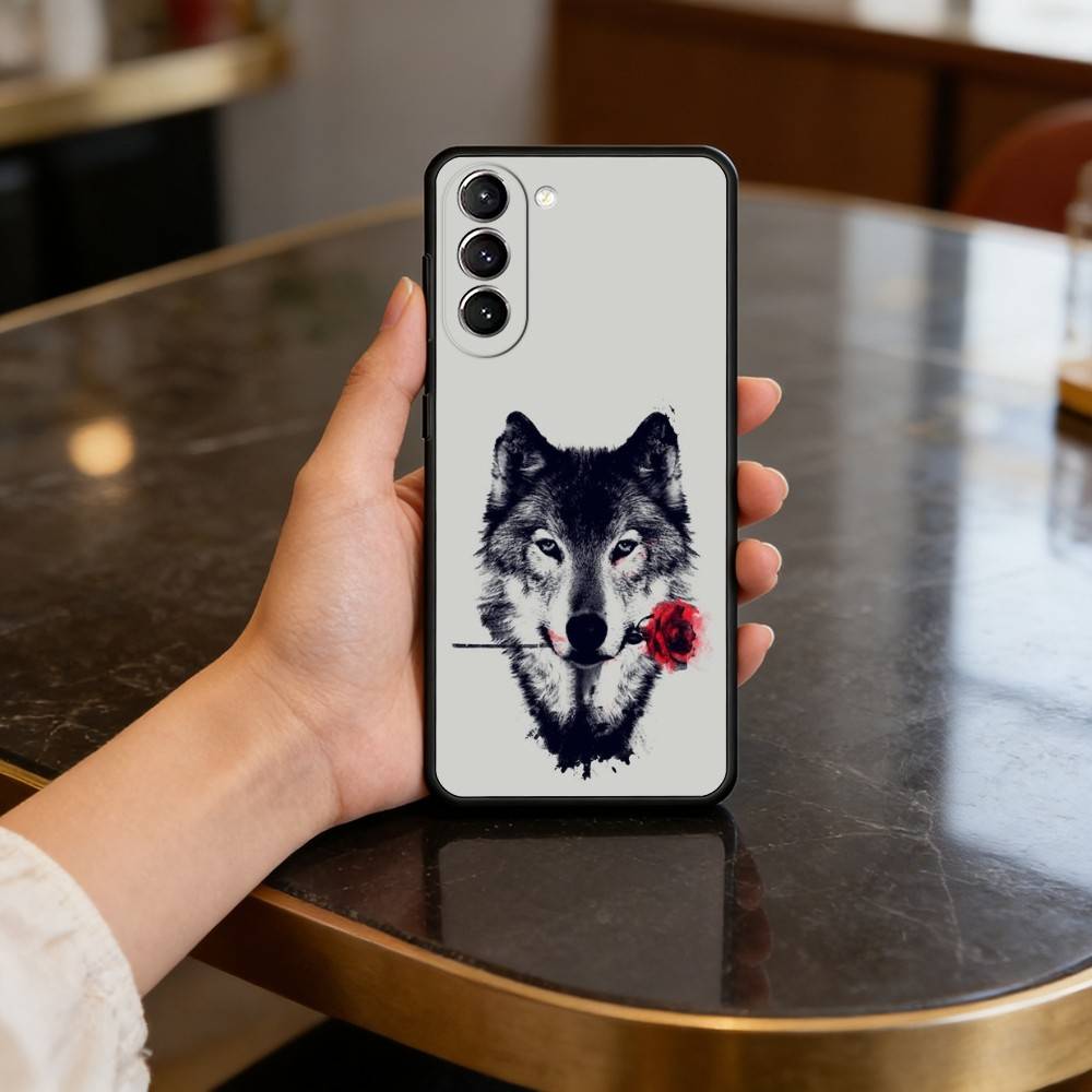 Крутой чехол W-Wolf A-Animals для Samsung Galaxy S21 S25 FE S24 S23 Ultra S20 S9 S22 Plus S10 TPU Чехол