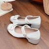 Fashion New Spring Autumn Mary Jane Shoes Fashion Shallow Round Toe Mid Heel Shoes Ladies Elegant Outdoor Single Pumps Shoes