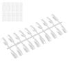 200pcs False Nail Tips Transparent Nail Art Color Style Display Tips Nail Art Supplies