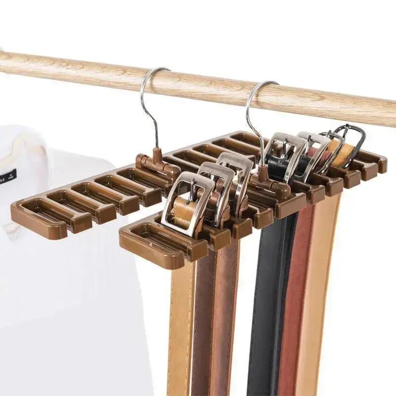 New Creative Multi-functional Belt Storage Rack Tie Belt Hanger Wardrobe Belt Rotating Organizer Rack Scarf Hanger Home Closet