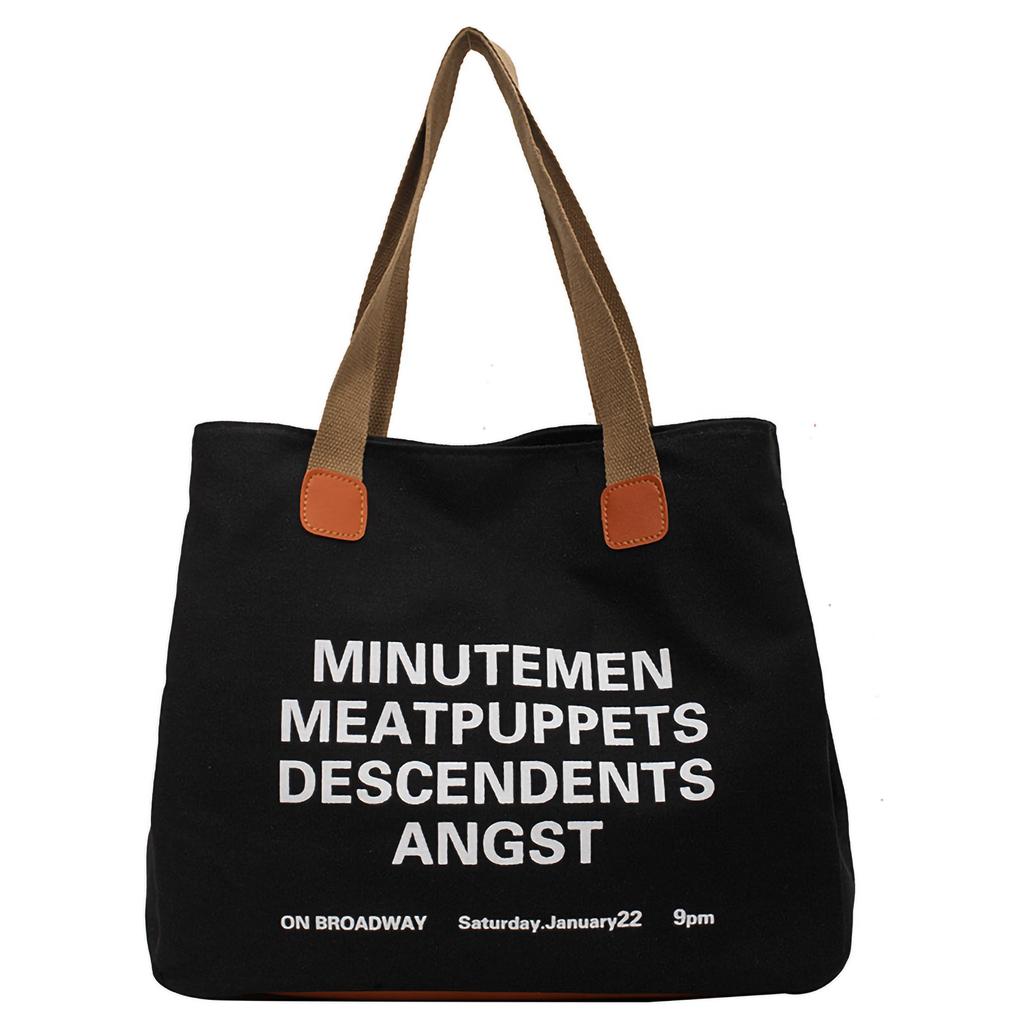 Простая холщовая сумка, повседневная, модная, изысканная, большая вместительная холщовая сумка-тоут с ручкой