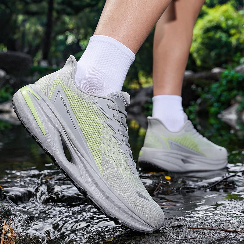 Breathable Mesh Running Shoes Lightweight Lace Up Sports Sneakers Outdoor Walking Training Shoes Comfortable Daily Footwear