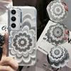 Модный Лазерный Цветочный Чехол для Samsung Galaxy A57 A37 A17 A07 A56 A36 A16 A55 A35 A25 A54 A34 A53 A52 S26 S25 S24 Чехол-Крышка Мягкий ТПУ Задние Чехлы для Телефона