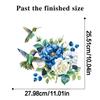 Hummingbird Rose Wall Stickers Waterproof Vinyl Flowers Decals for Bathroom Tiles Washbasin Mirror Peel & Stick Home Decor Floral Bird Art