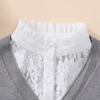 Ladies Lace Fake Collar Versatile Stand Up Collar Fake Collar Semi Transparent Breathable Decoration Detachable Fake Collar
