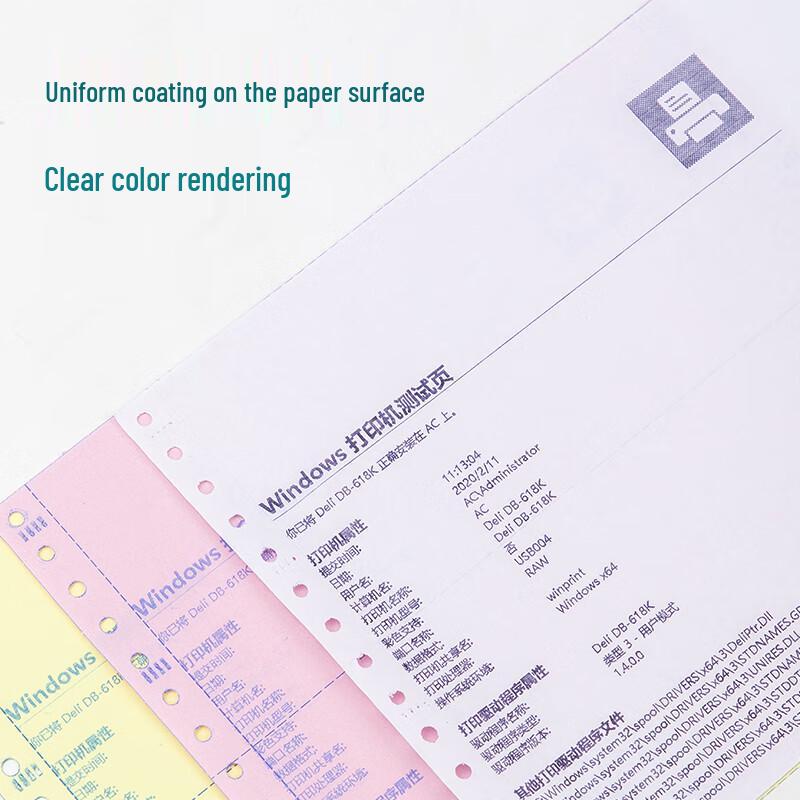 Deli Biaowang BW241-4 Computer Print Paper
