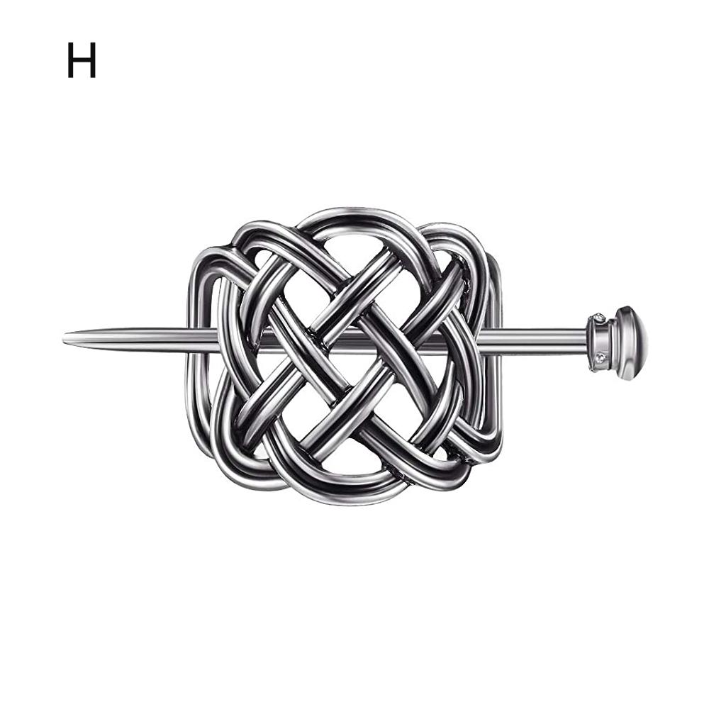 Hair Accessories Barrette Knot Metal Hair Stick Hair Slide Celtic Hairpins Viking Hair Clips