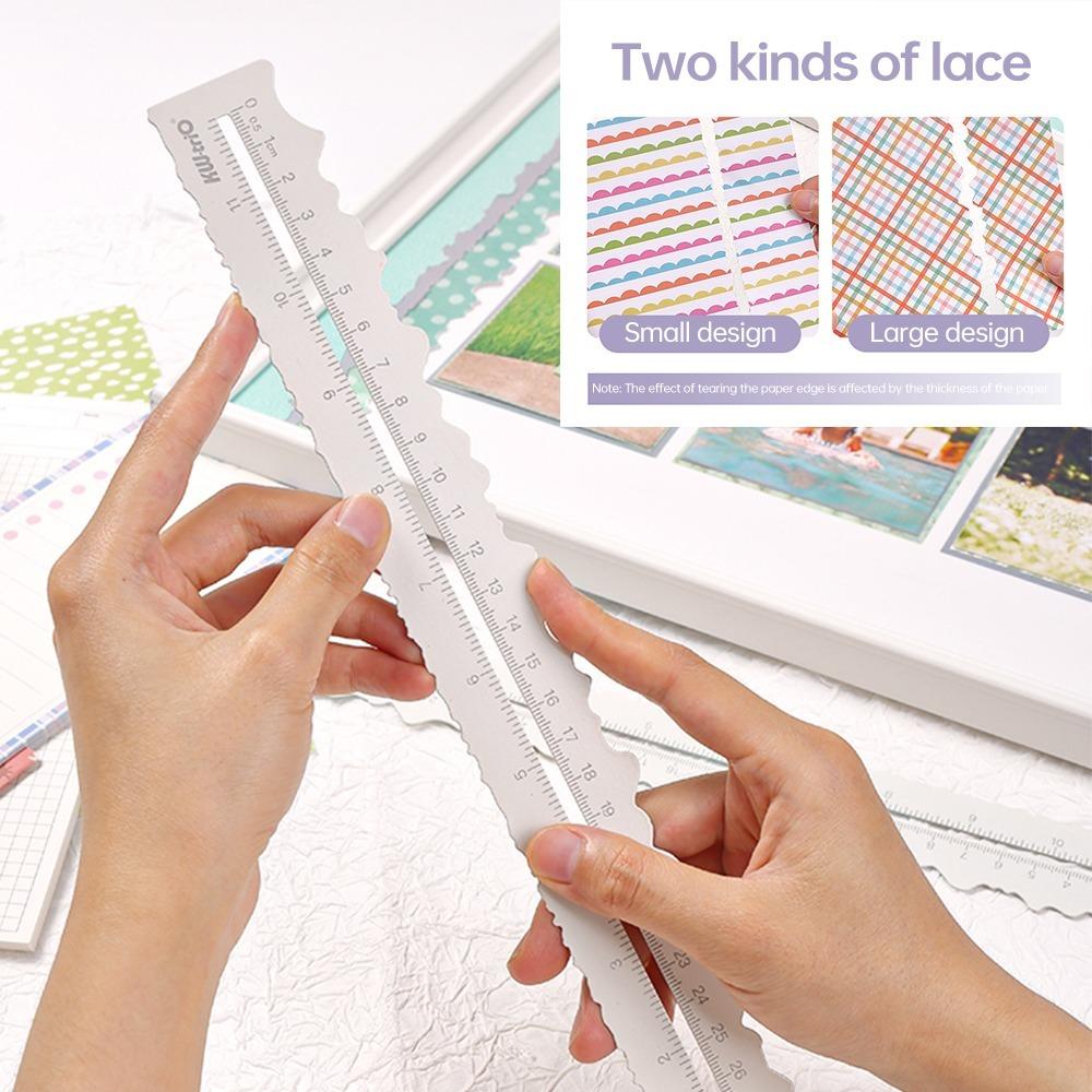 Measuring Paper Tearing Ruler Irregular Edges Irregular Edge Ruler Metal Craft Ruler Engineering