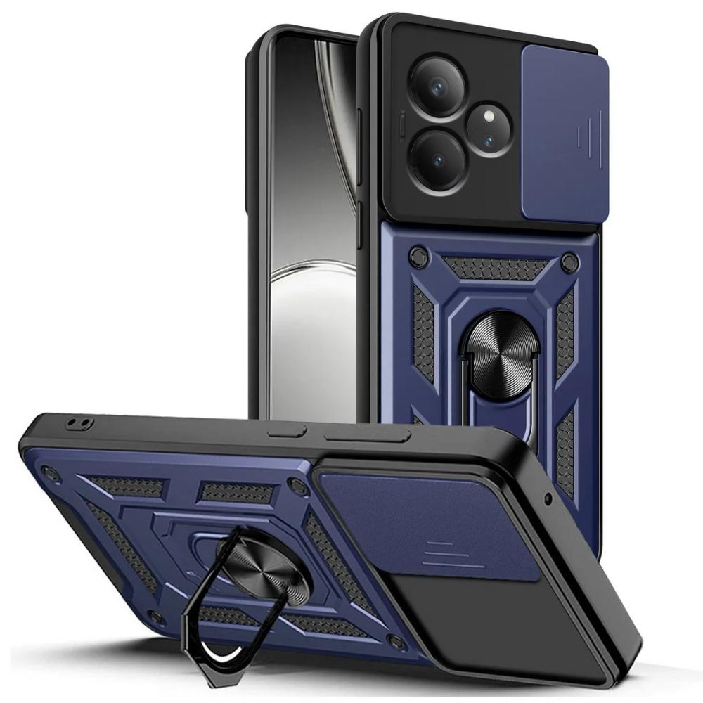 Военный защитный чехол для камеры с держателем для Realme GT Neo 6 6T GT 3 N53 N55 C61 C63 C65 C67 C51 C53 C55 C35 C21Y C25Y противоударный чехол с кольцом-подставкой