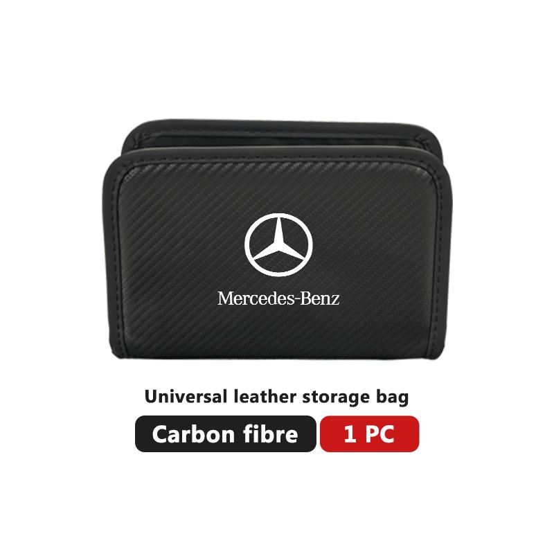 Car Seat Storage Organizer Phone Coins Key Stowing Tidying Tool For Mercedes Benz AMG A C E S G Class W201 W210 W108 W204 W205 BG1