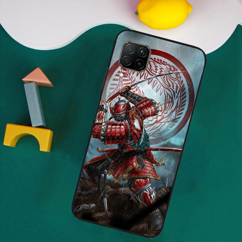 Japan Ninja Samurai Red Sun For Huawei Nova 9 10 SE 8i 11i 12i 12s Y60 Y61 Y70 Y90 Y72 Y73 Y91 P60 Pro P40 P30 Lite Case