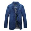 Men's Denim Suit Men's Denim Small Suit Slim Jacket Coat