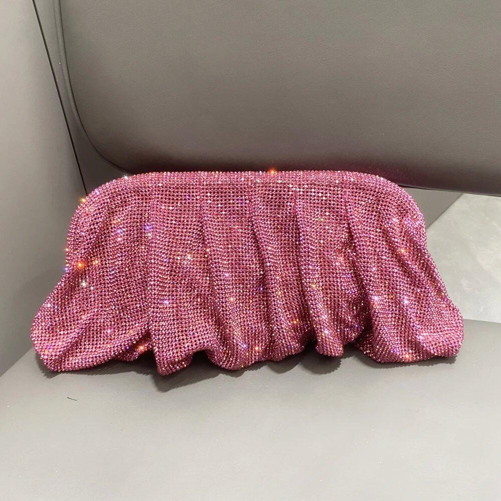 Банкетный кошелек со стразами, элегантная и универсальная вечерняя сумочка, роскошные дизайнерские сумки, модная сумка-тоут, сумка Cloud Water Diamond