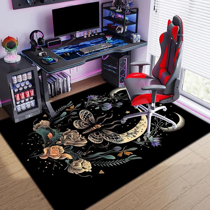 Art Nouveau Butterfly Illustration Carpet Doormat Living Room And Bedroom Mats Doormat Protective Pad Room