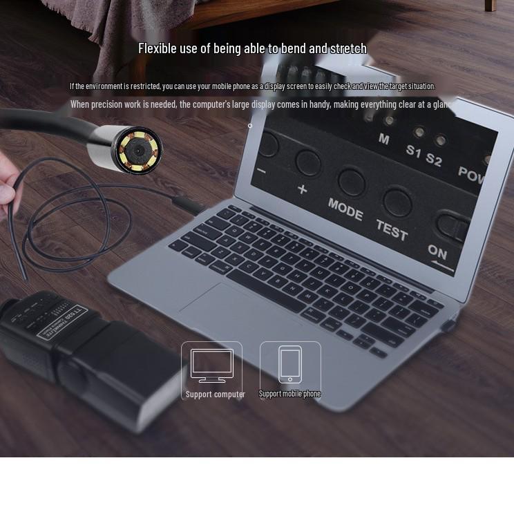 Эндоскоп HD Type-C для Android 8 мм 200 Вт для Автомобильных, Стоматологических и Вентиляционных Каналов