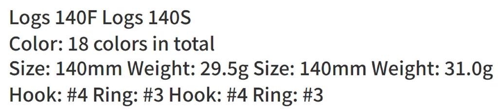 Bassday LOGS 140S Тонущая приманка P-250 (5185)