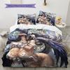 OVERLORD Pattern Bedding,Quilt Set Quilt Cover Pillowcase Home Birthday Gift (1 * duvet cover + 2 * pillowcase, without core)
