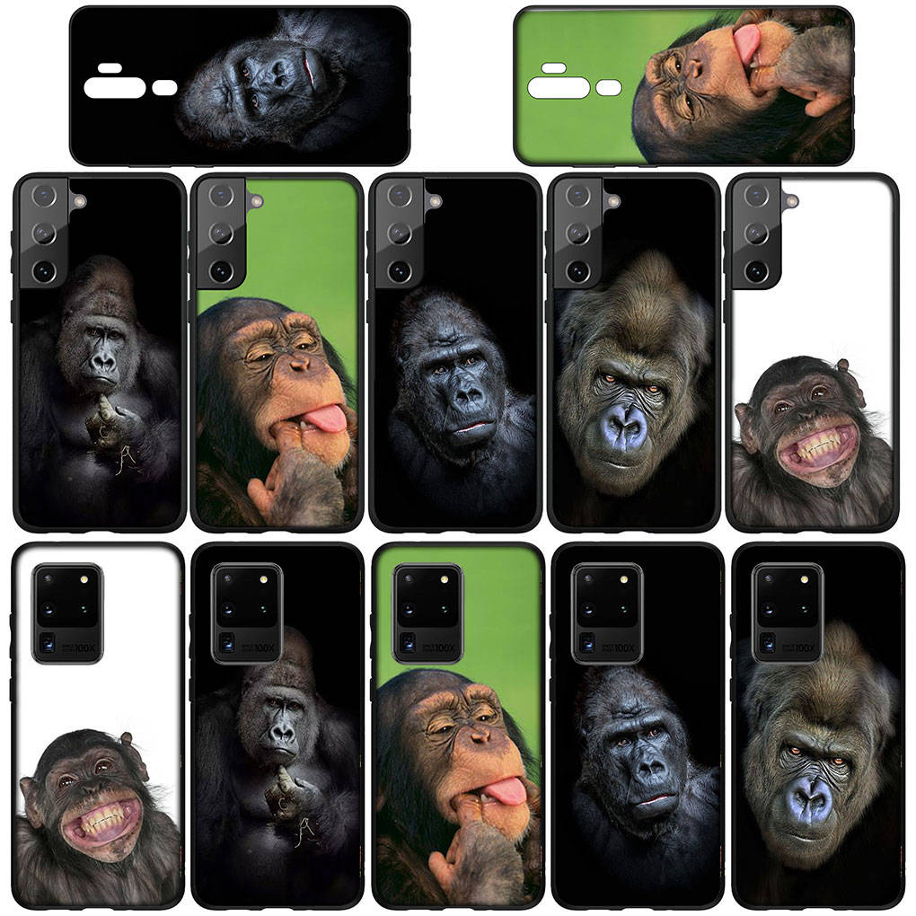 Чехол для iPhone 16 15 Xiaomi Redmi Note 14 13 12 11 Pro Max X 8 9 16e Samsung Galaxy S25 S24 S23 Moto OPPO Huawei Gorilla Ape Monkey Baby Phone Case