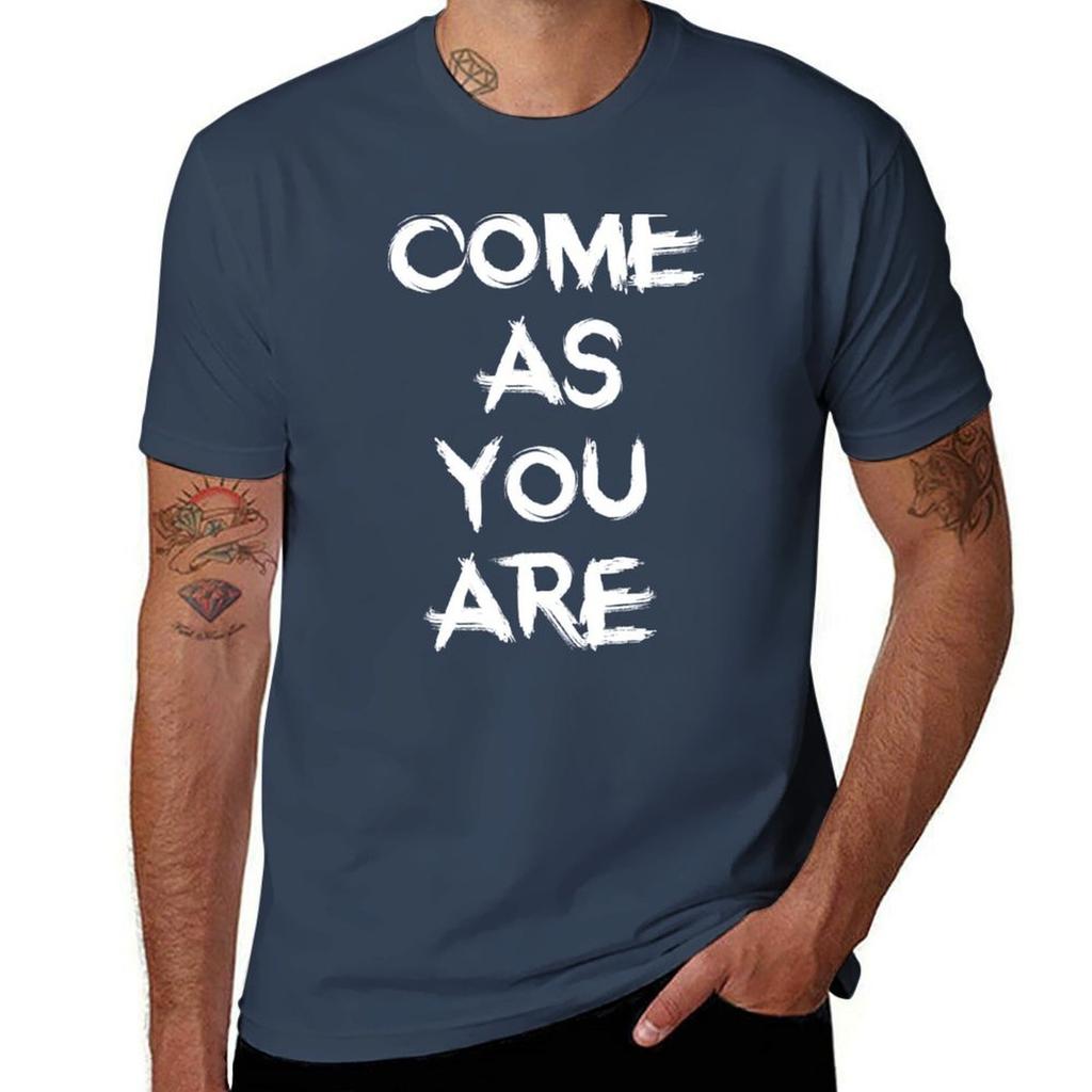 Come As You Are Tshirt Big Size Short Sleeve Casual Top