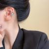 Простая циркониевая клипса на ухо, тренд для женщин, универсальные серьги, дизайн серег, нишевые