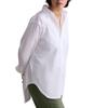Polo Ralph Lauren Solid Loose Fit Cotton Long Sleeve Shirt Women Shirts White WMPOSHTNDO20365-100