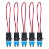 5 Pack Automotive Blade Fuse Holder Set with 15A Fuse Waterproof 14AWG Inline Fuse Holder 30A