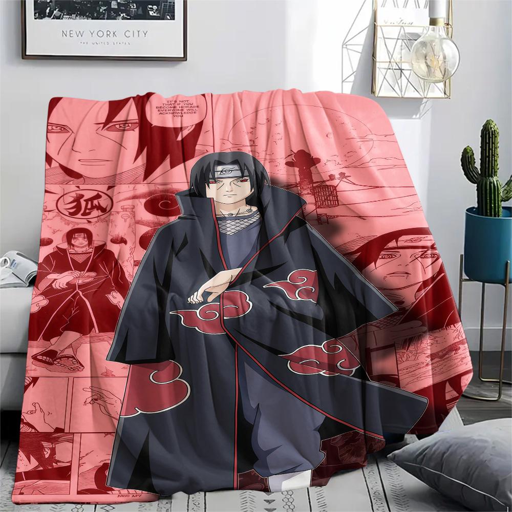 1PC Naruto Patterned Flannel Blanket Suitable For All Seasons For Home Decor Warmth And Comfort Gifts Holiday Present