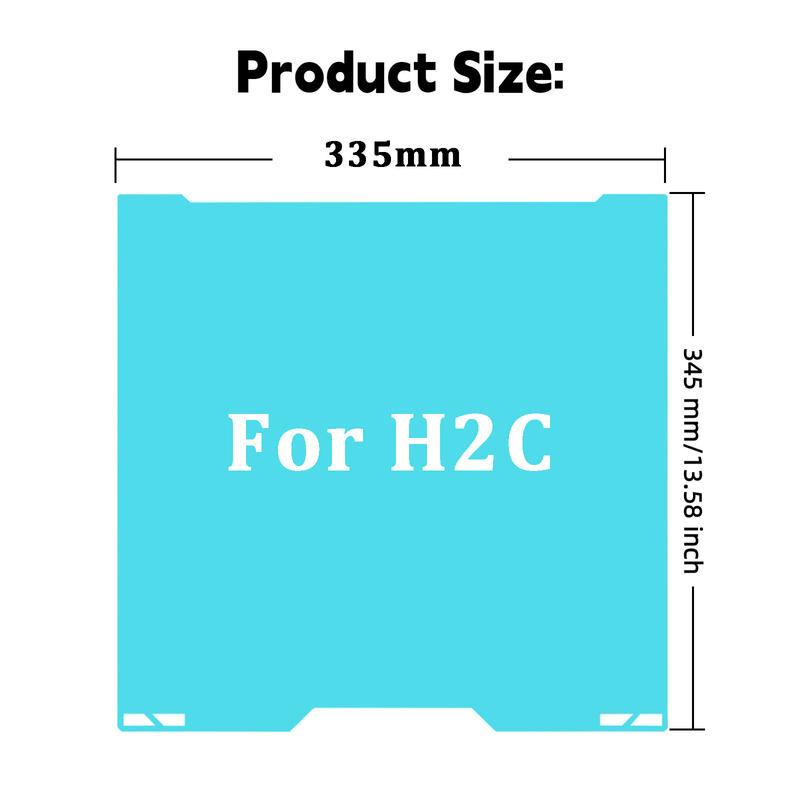 Cold Plate H2C For Bambu Lab H2D H2S Build Plate For bambulab H2C 3D Printer PLA PETG Lower Temp Printing Strong Adhesion