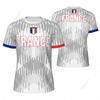 FRANCE 3D Print Sports Quick-dry Breathable Men T-shirt Outdoor Football Jersey Club Fan Parent-child Short Sleeve Clothing Top