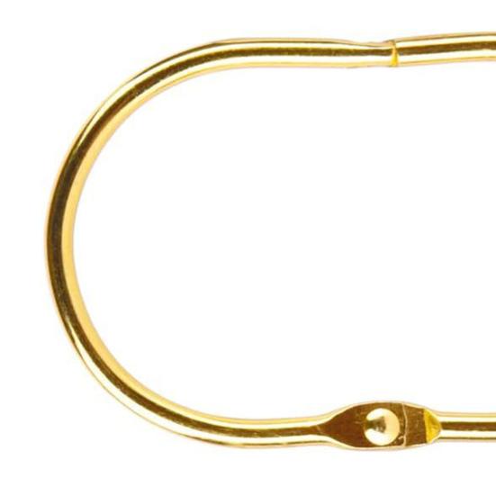 10 шт., кольца для занавески для душа в ванной, металлические крючки для душа, плотно закрытые, гладкие, скользящие кольца для занавесок с защитой от падения