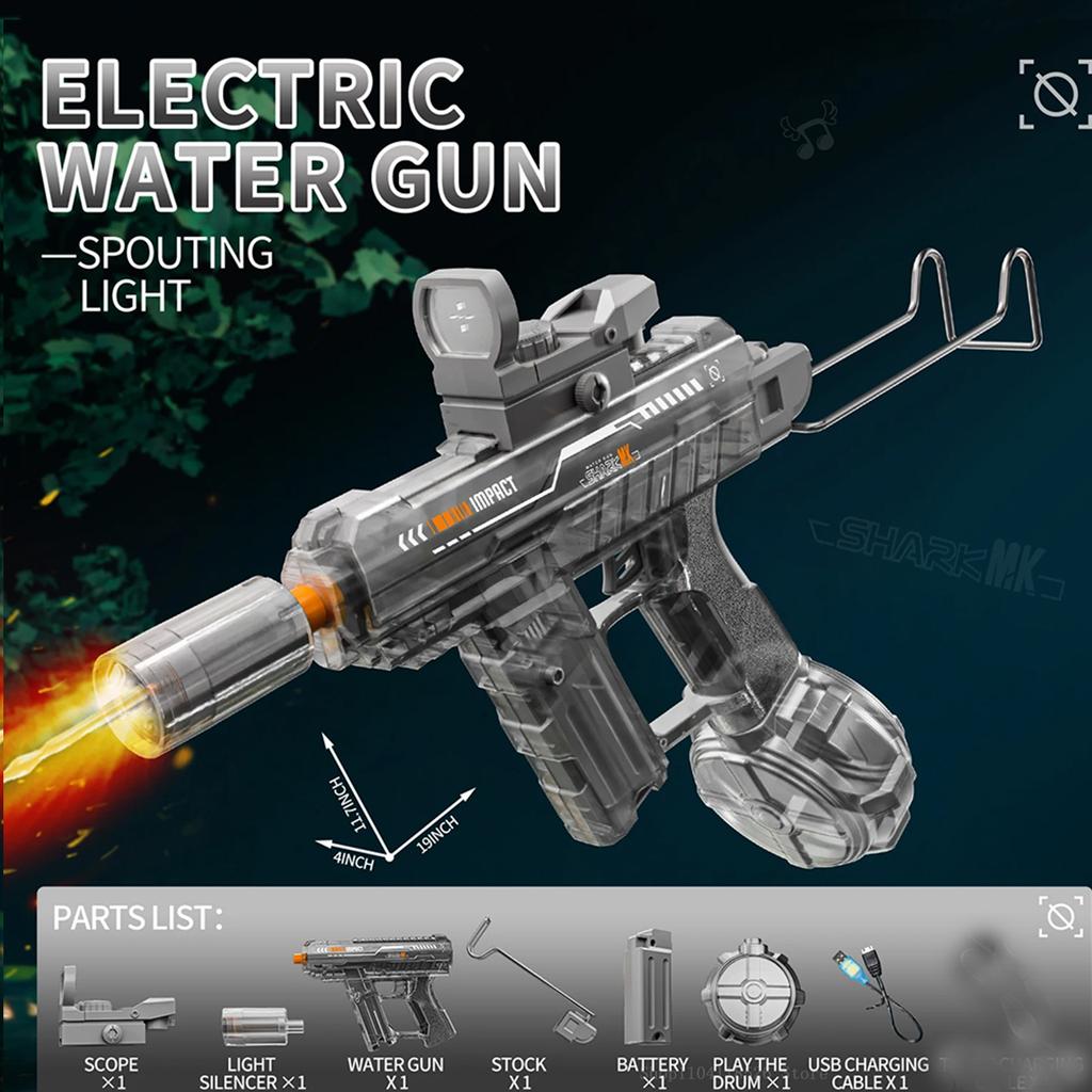 Новый Водяной Пистолет Электрический M416 Стреляющий Игрушечный Полностью Автоматический Летний Пляжный Уличный Веселый Игрушечный Для Детей Мальчиков Девочек Взрослых Подарок