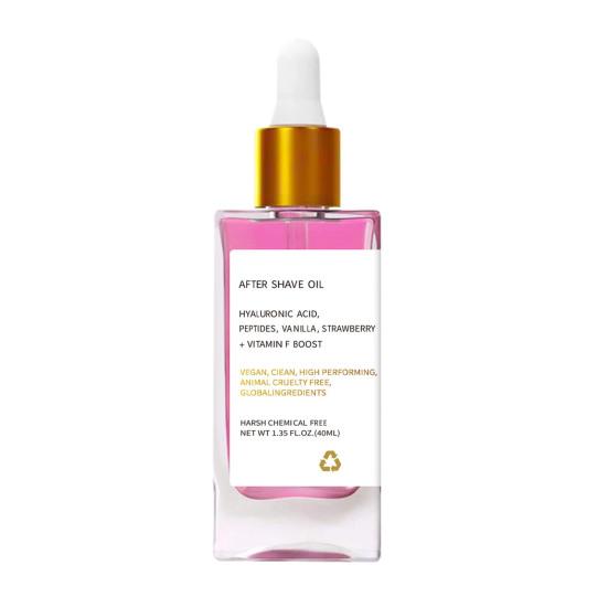 40ML Strawberry After Shave Oil Fruit Vanilla Extract Soothing Hydrating Women After Shave Ingrown Hair Treatment Essential Oil