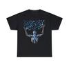 Унисекс футболка для взрослых Streetwear Дизайнерская футболка с принтом Хромированный скелет Бабочка