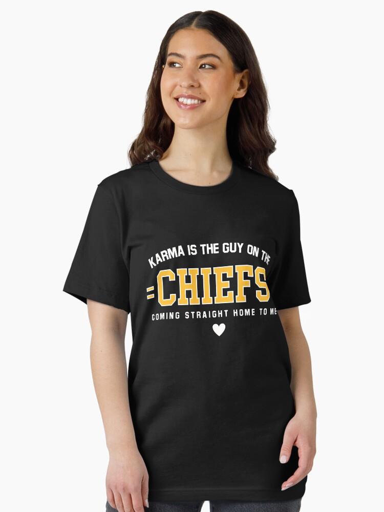Карма — это парень из команды Chiefs 2023 Базовая футболка