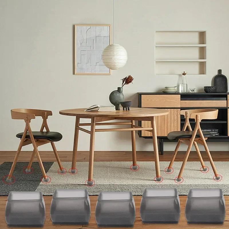 1/24 шт. защитный чехол для ножек мебели, резиновый чехол для ножки стула и стола, противоскользящий коврик для пола, тихий протектор для мебели, аксессуар для мебели