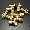 10Pcs 1.6mm SMA Female Jack Solder Nut Edge PCB Clip Straight Mount Gold Plated RF Connector Receptacle Solder