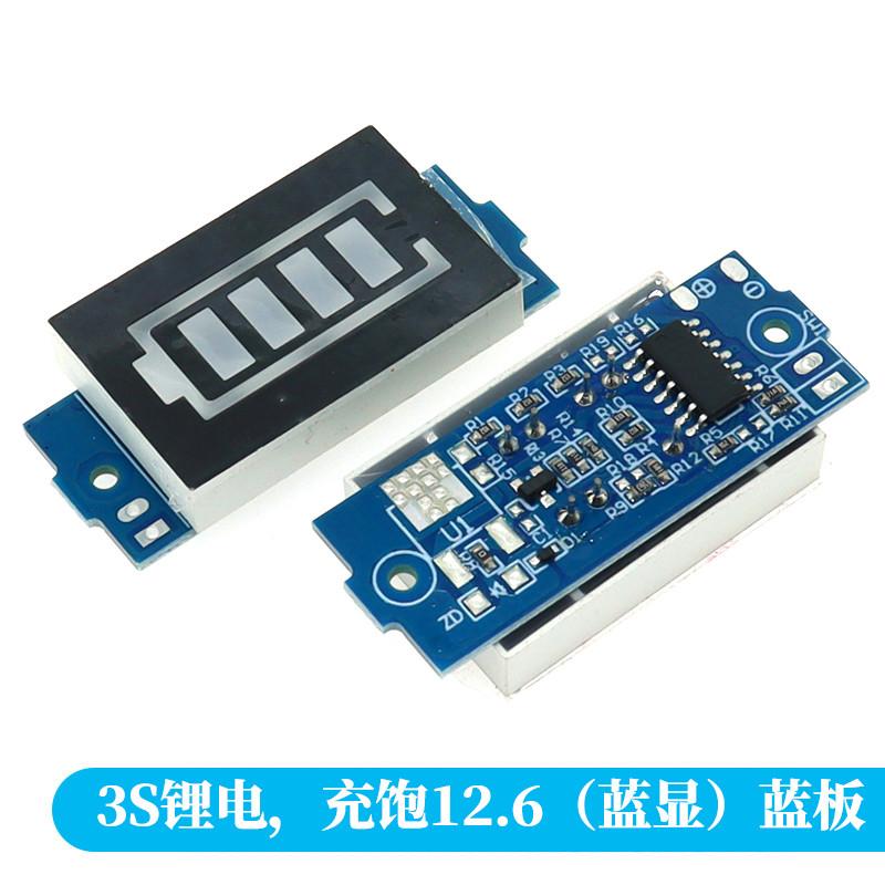 1S 2S 3S 4S Single 3.7V Lithium Battery Capacity Indicator Module 4.2V Blue Display Electric Vehicle Battery Power Tester Li-ion