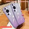 Модный блестящий чехол с градиентным покрытием для Huawei P60 P50 Pro P40 P30 Lite P Smart 2021 Y7A Y9A Y9S Y9 2019, силиконовая задняя крышка