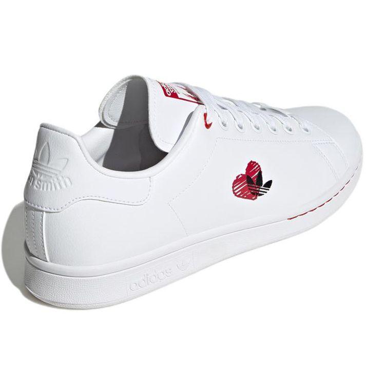 Adidas Stan Smith Valentines Day Unisex Sneakers White Cloud-White Scarlet GW4418