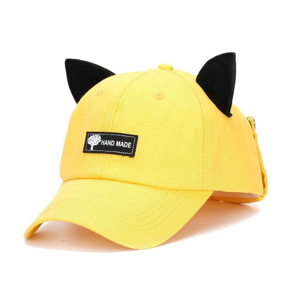 Кепка-козырек с кошачьими ушками, очки пилота, шляпы для женщин, смешная мужская бейсболка, для велоспорта