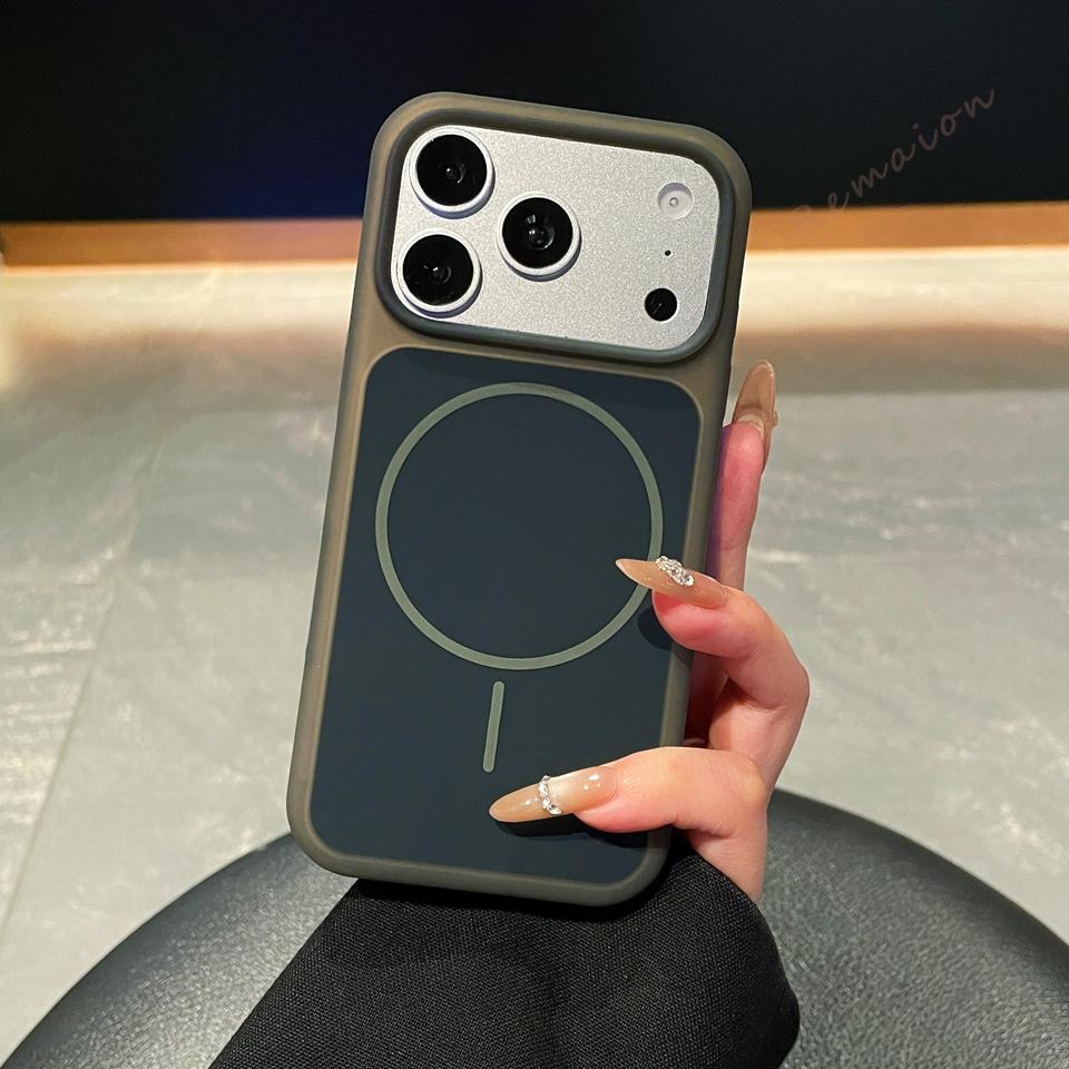 Magnetic Official Clear Phone Case for For Iphone 1 16 17 Pro Max 16Pro 17Pro Liquid Silicone Shockproof Protector Cover