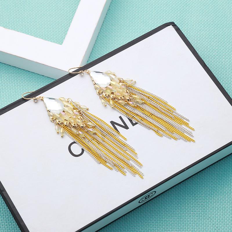 JMXD Серьги с длинной кисточкой Винтажный дворцовый стиль Модные Элегантные Подвесные украшения Сувенир для путешествий Подарок Женские Ручной работы Шикарный Трендовый аксессуар